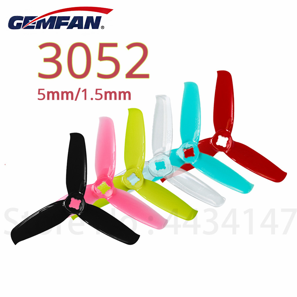 Walksnail Avatar Hd Goggles X - Gemfan flash 3052 1.5mm/5mm 3 polegadas