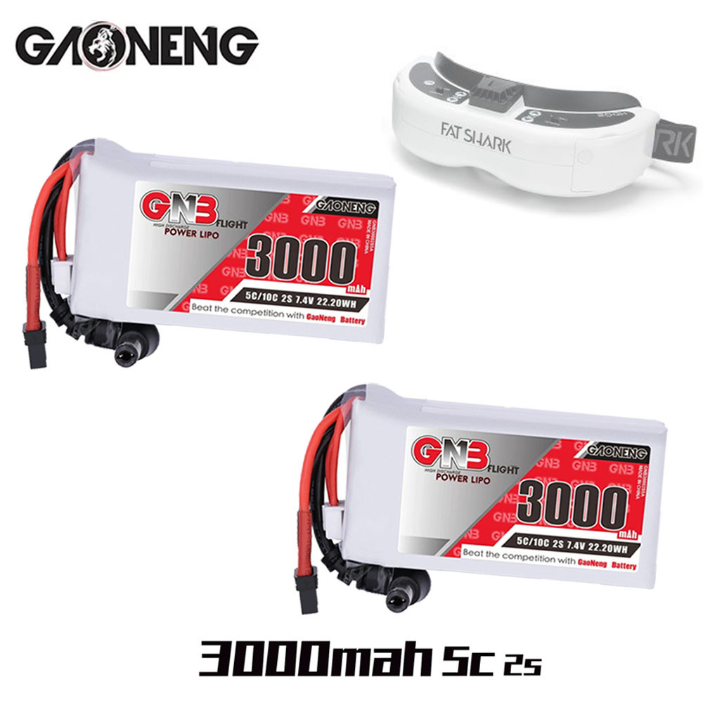Skyzone Sky04X Pro Oled Fpv Goggles - Bateria Lipo Indicador de Alimentação, Bateria