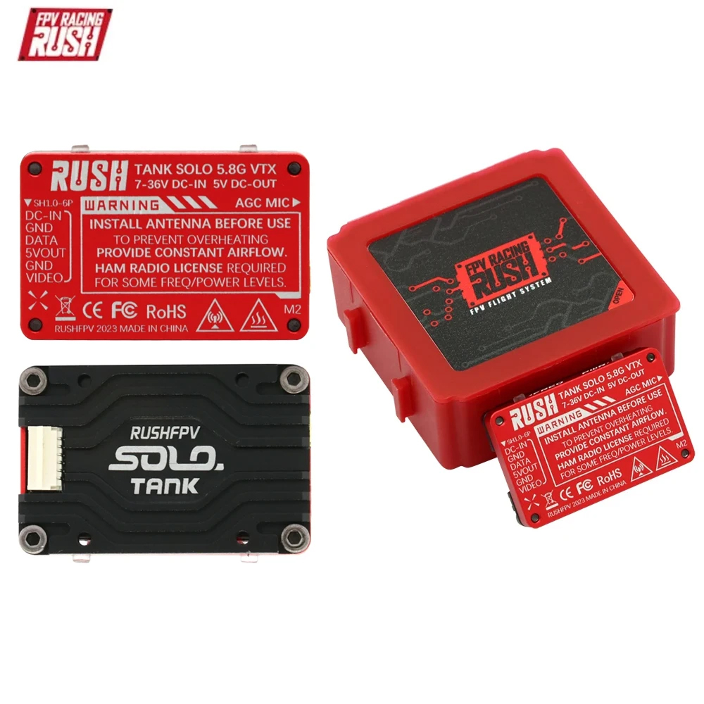 RushFPV Rush FPV Max Solo 2.5W - Rushfpv Rush Max Solo 5.8G 2.5W Vtx avaliação e preço